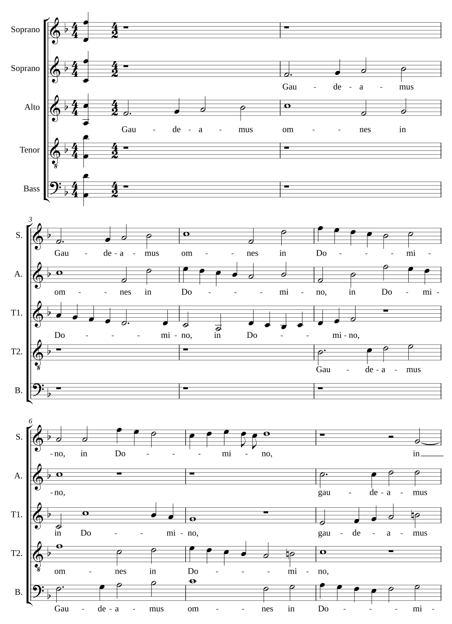 Радуйтесь все во Господе (Gaudeamus omnes in Domino). All Saints