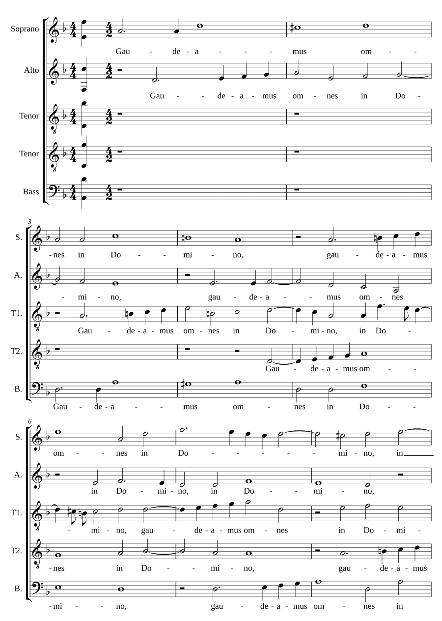 Радуйтесь все во Господе (Gaudeamus omnes in Domino)