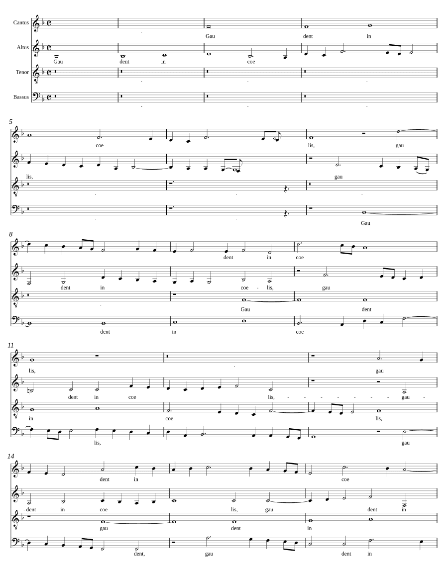 Радуются на небесах (Gaudent in coelis) (Orlando di Lasso)