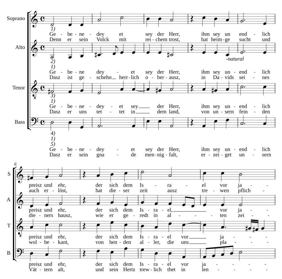Благословен Господь (Gebenedeyet sey der Herr)
