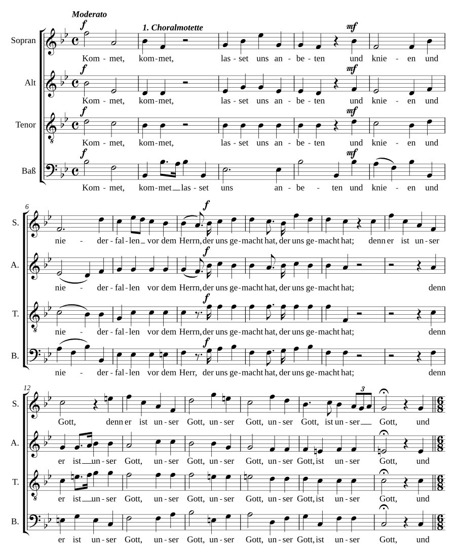 Собрание мотетов (Gesammelte Motetten)