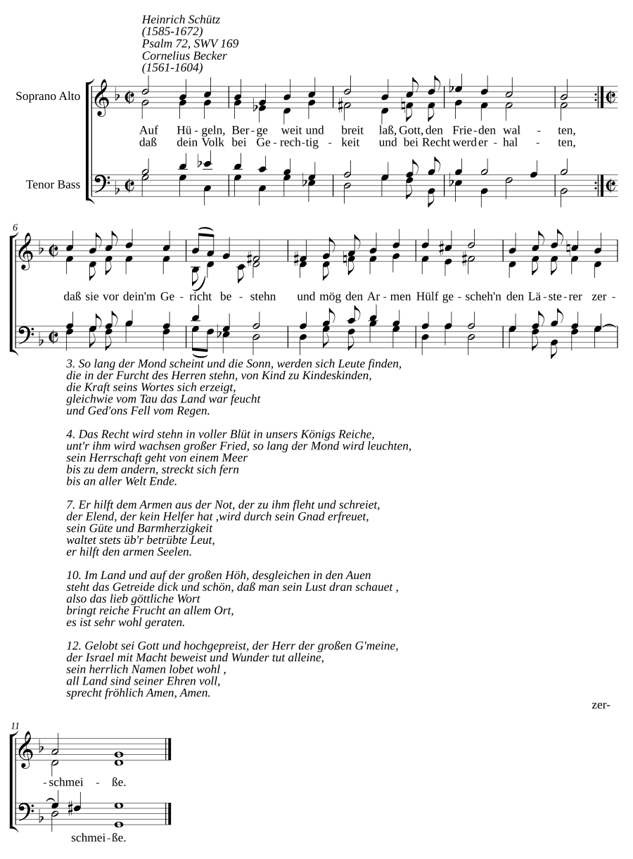 Боже, дай избранному царю, SWV 169 (Gott, gib dem König auserkorn, SWV 169)