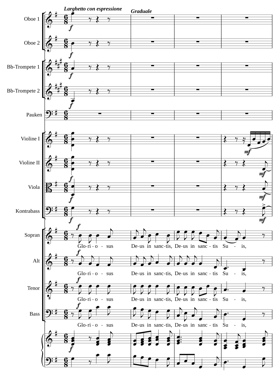 Градуал и офферторий: 'Славный' и 'Чудесный' (Graduale und Offertorium: 'Gloriosus' & 'Mirabilis')