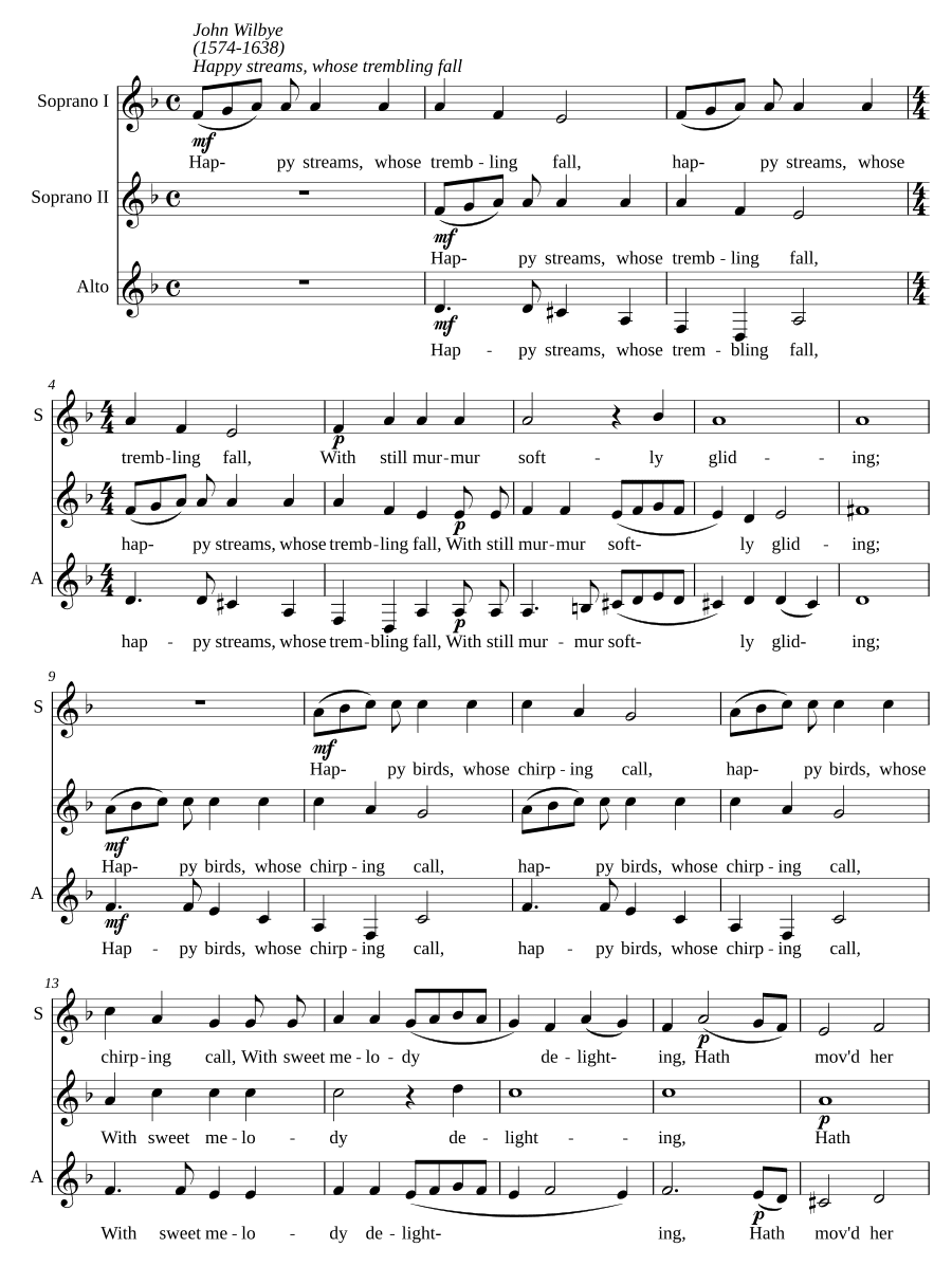 Счастливые ручьи, чей дрожащий пад (Happy streams, whose trembling fall)