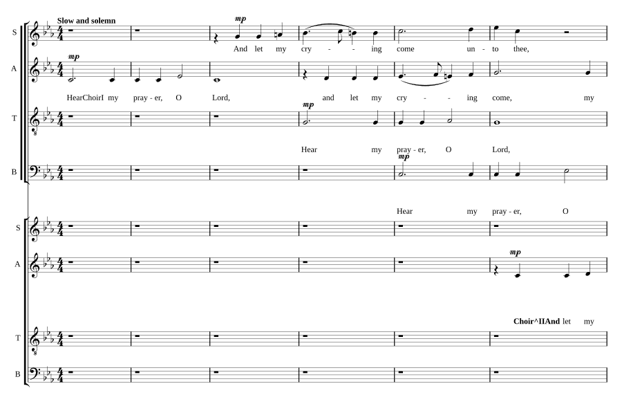 Слушай мою молитву, Господи, Z 15 (Hear my prayer, O Lord, Z 15)