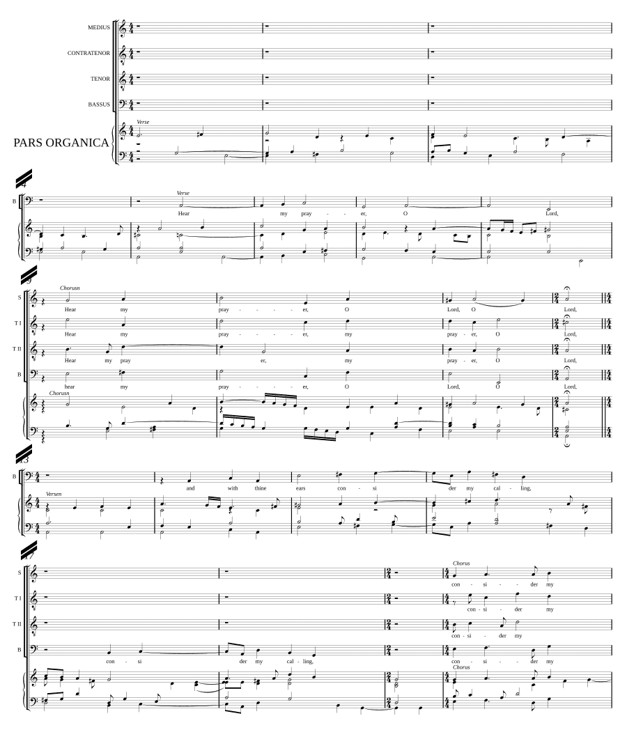 Слушай мою молитву, Господи, и внимай (Hear my prayer, O Lord, and with thine ears)