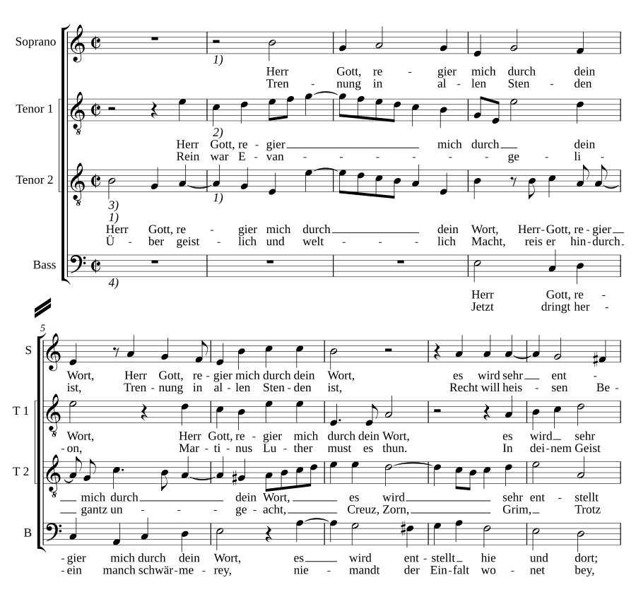 Господи Боже, управляй мной (Herr Gott, regier mich).