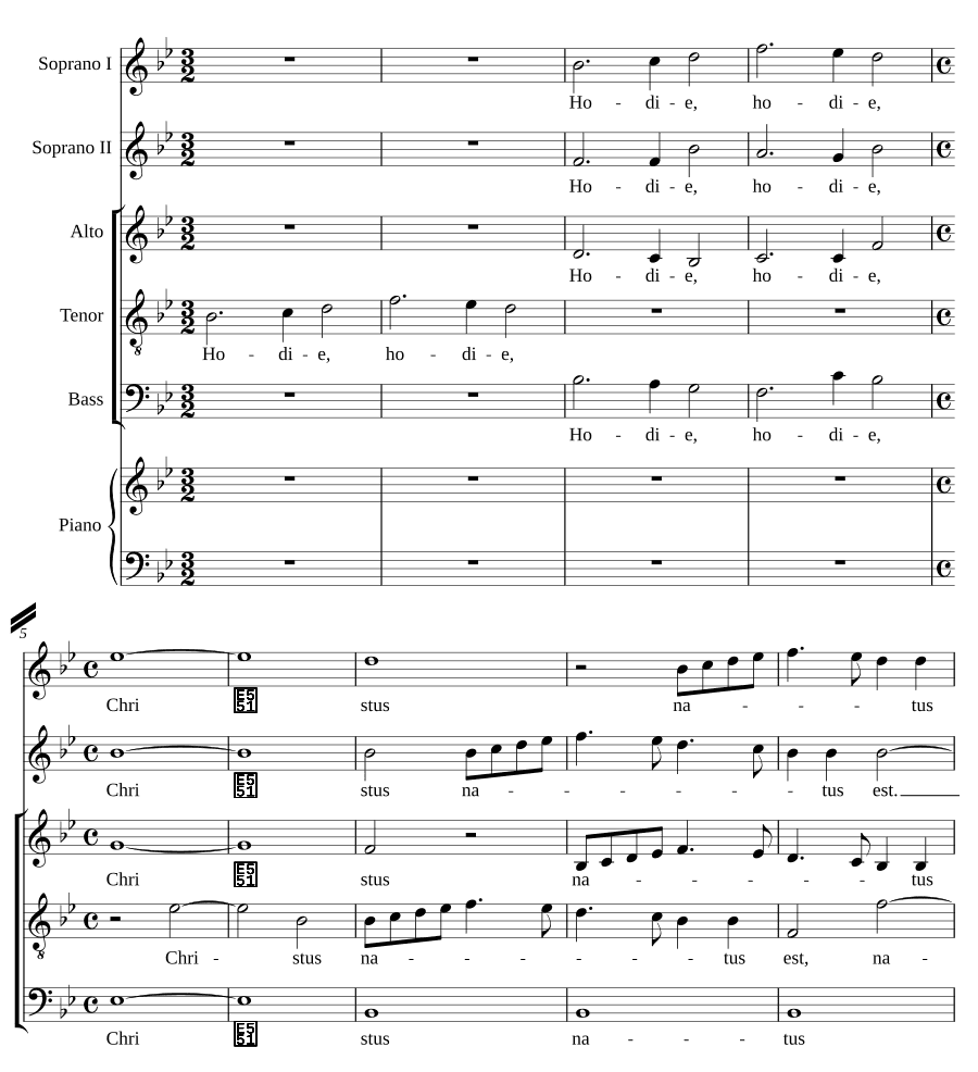 Сегодня Христос родился (Hodie Christus natus est)