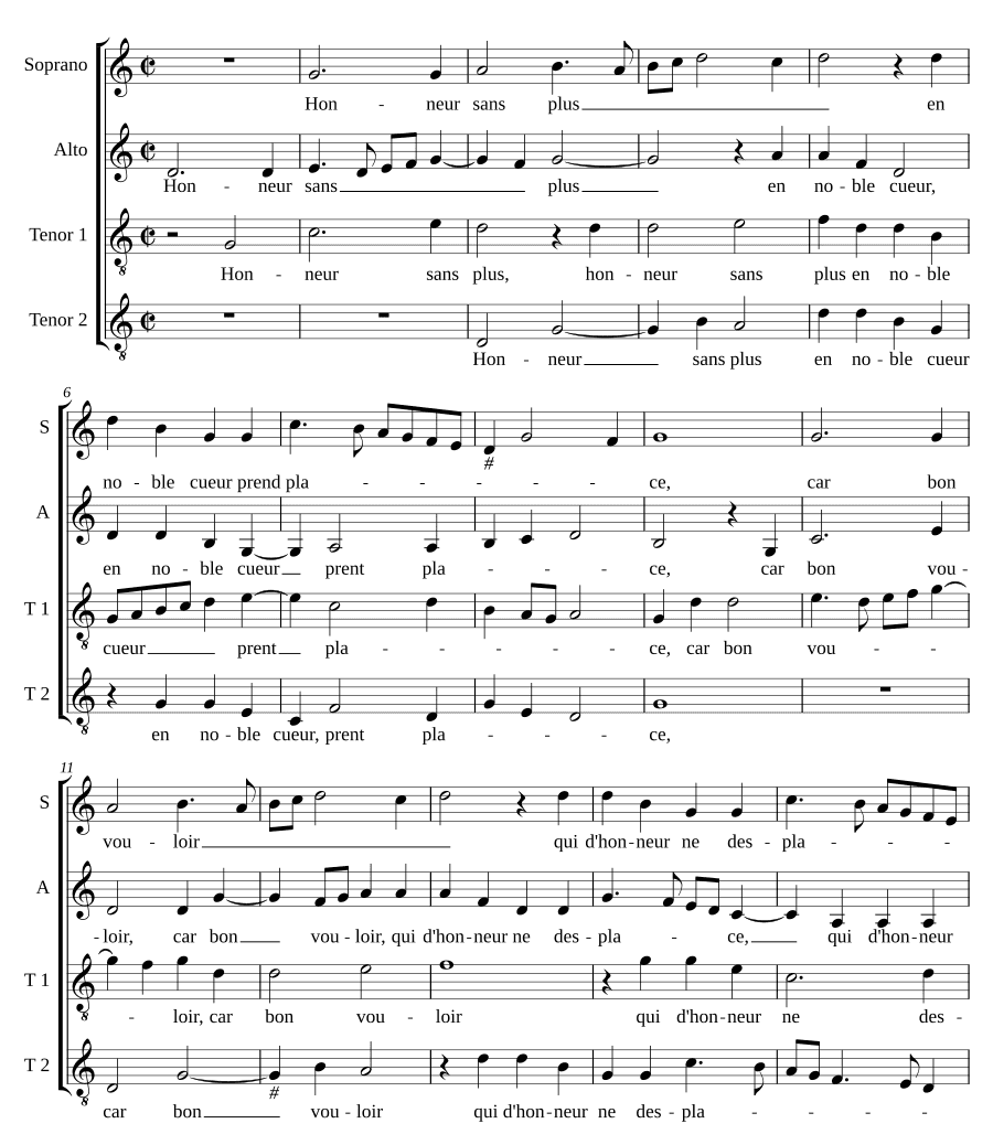 Честь без лишнего (Honneur sans plus)