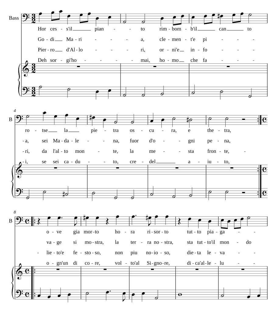 Прекрати плач (Hor cess' il pianto)