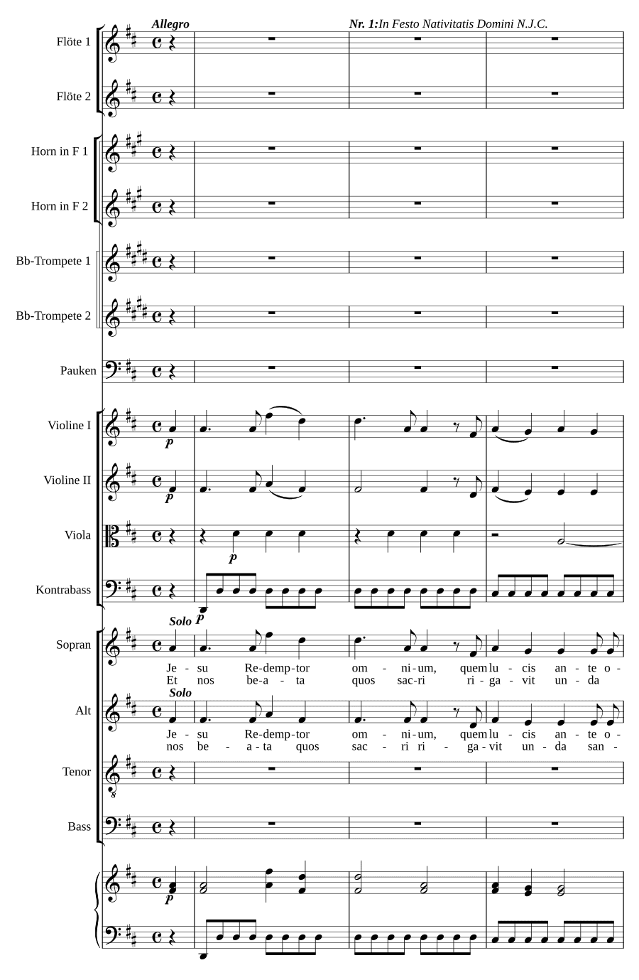 Вечерние гимны (Hymni vespertini). Для вокала, флейты, скрипки и контрабаса