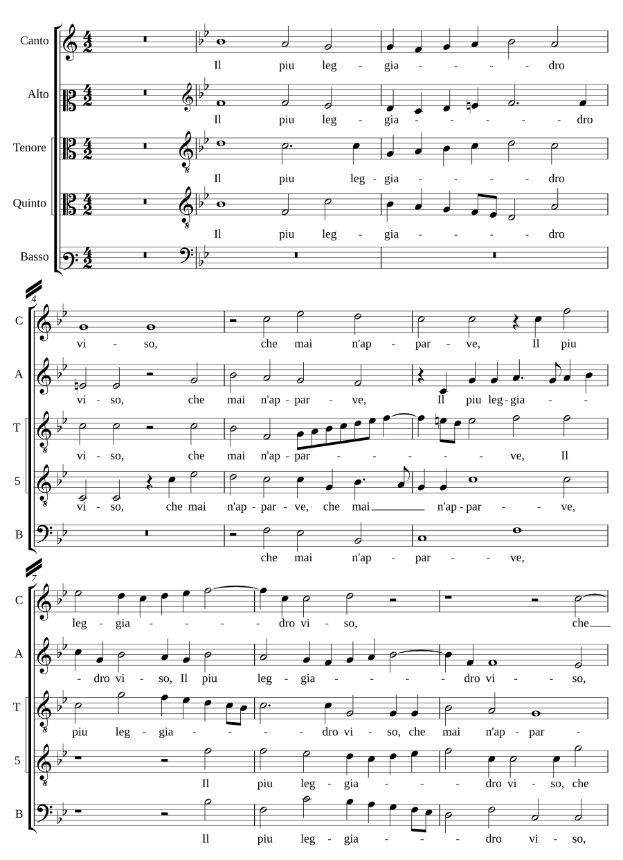 Самое изящное лицо (Il piu leggiadro viso)