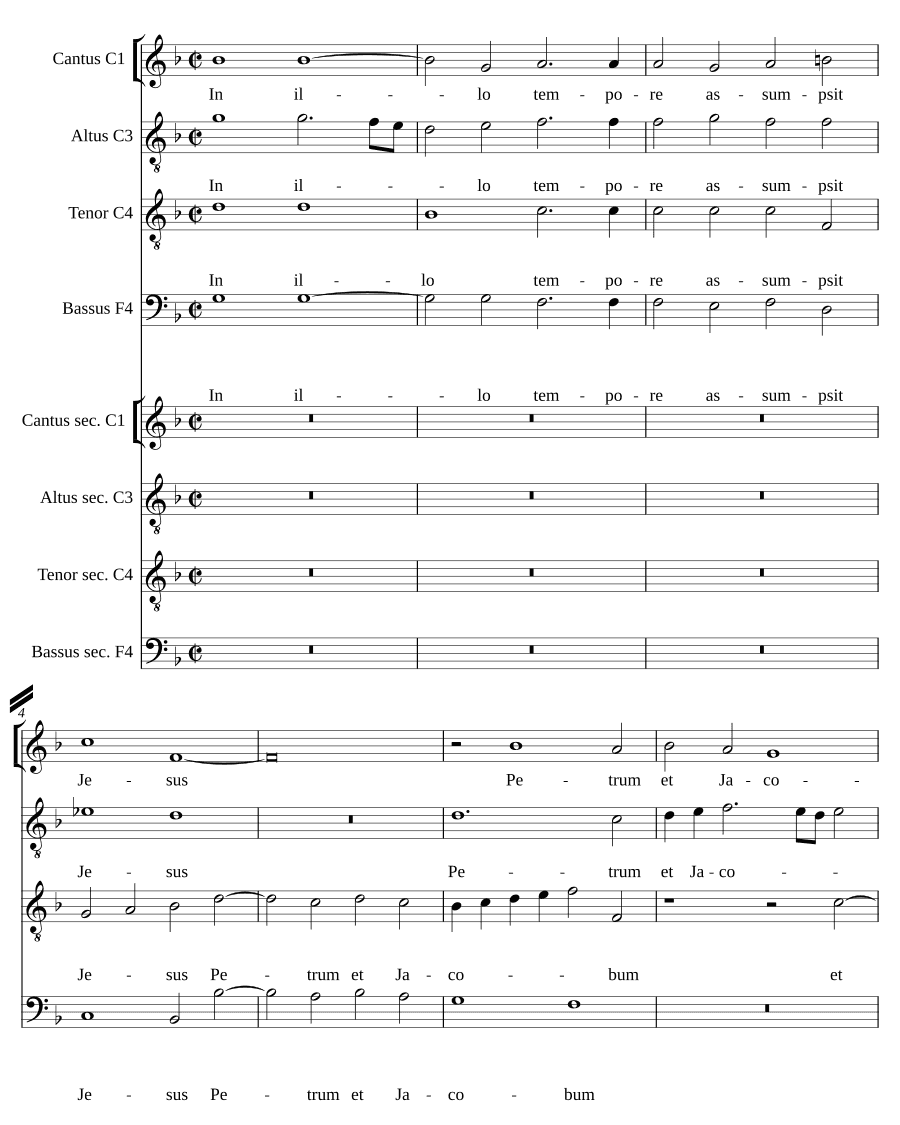 В то время Иисус взял Петра (In illo tempore assumpsit Jesus Petrum)