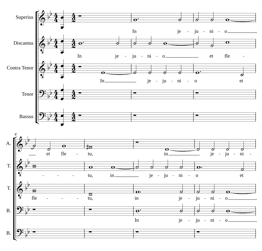 В посте и плаче (In jejunio et fletu)