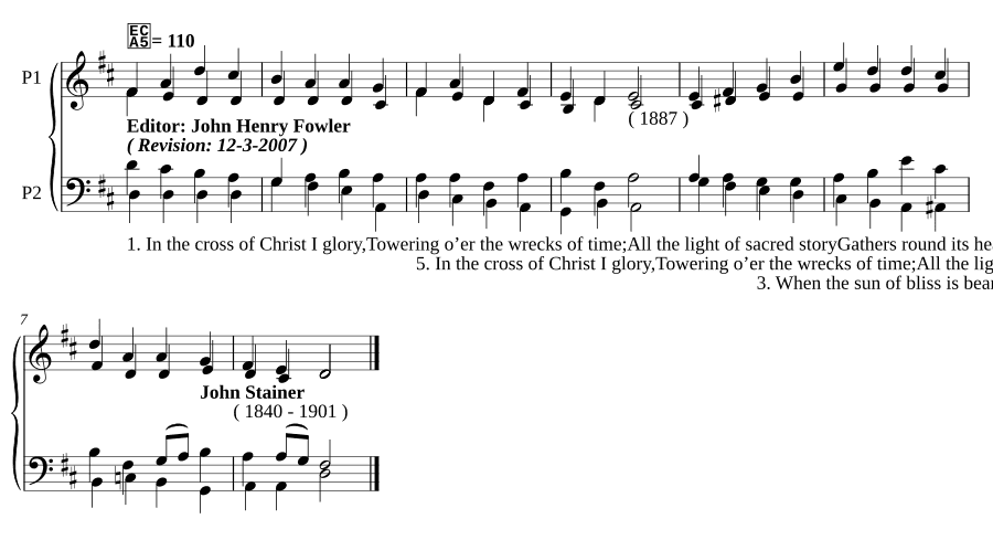 В кресте Христовом моя слава (In the cross of Christ I glory)