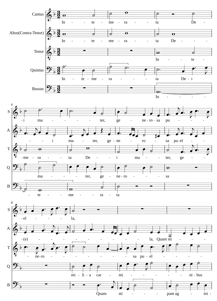Непорочная Матерь Божия (Intemerata Dei mater)