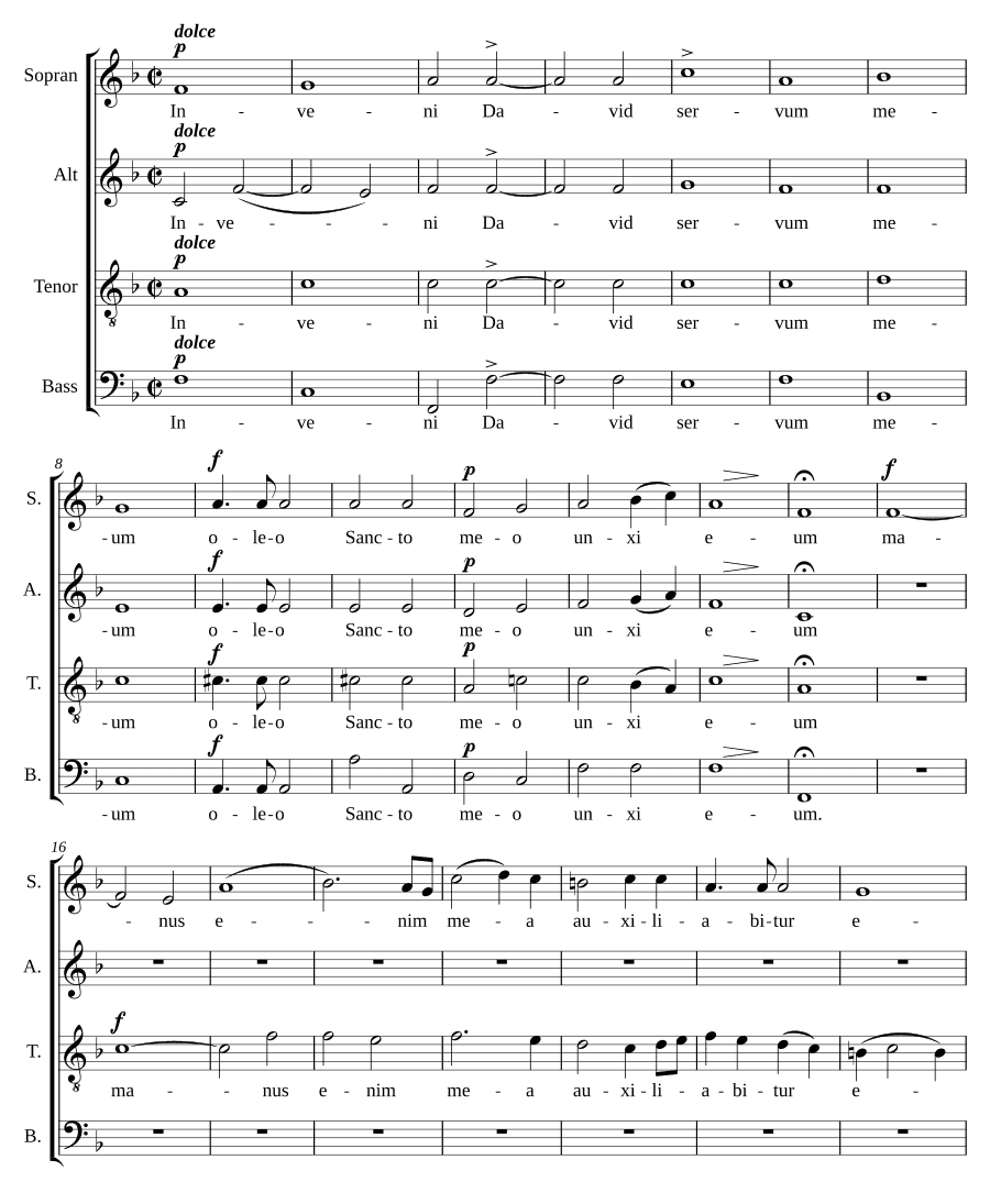 Нашёл Давида, соч. 9, № 11 (Inveni David, Op. 9, No. 11)
