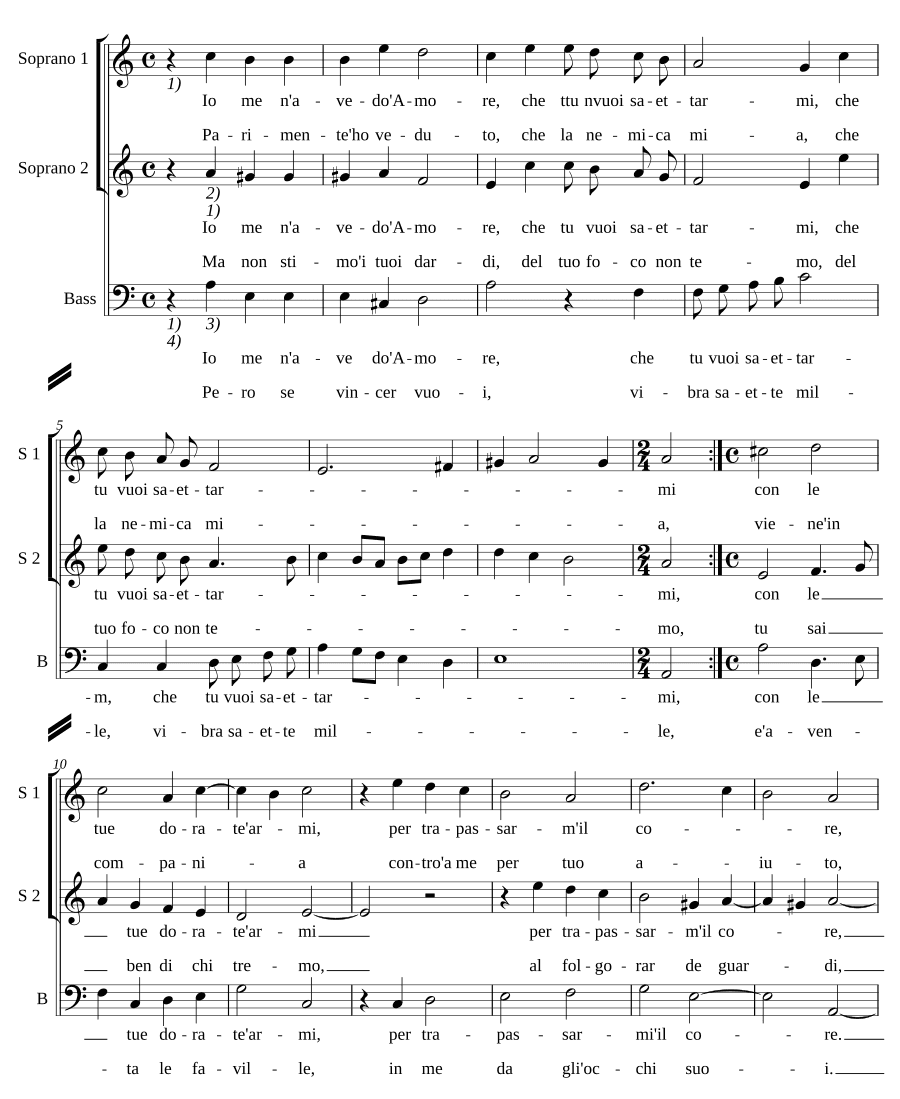 Я знаю, любовь (Io me n'avedo Amore)