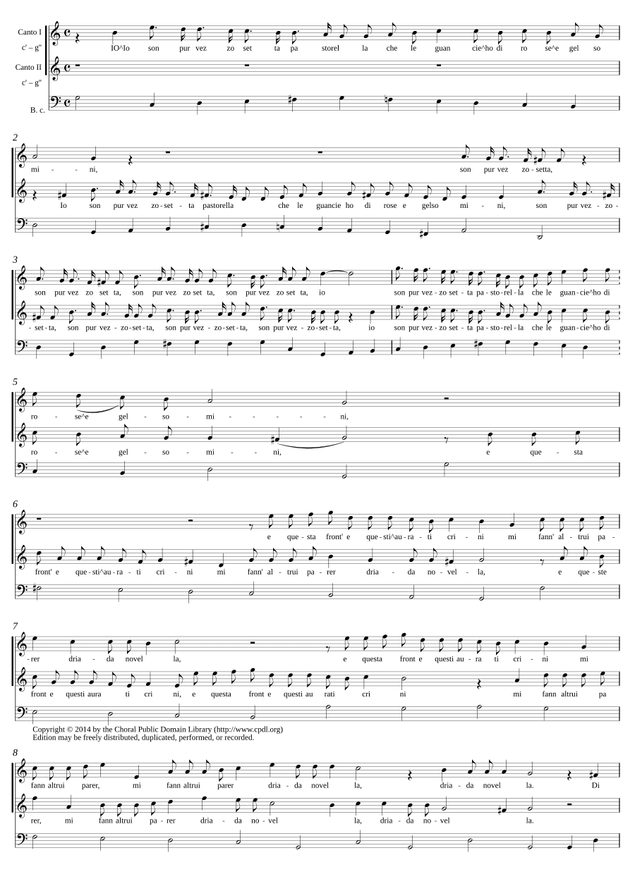 Я чист и прекрасен (Io son pur vezzosetta)