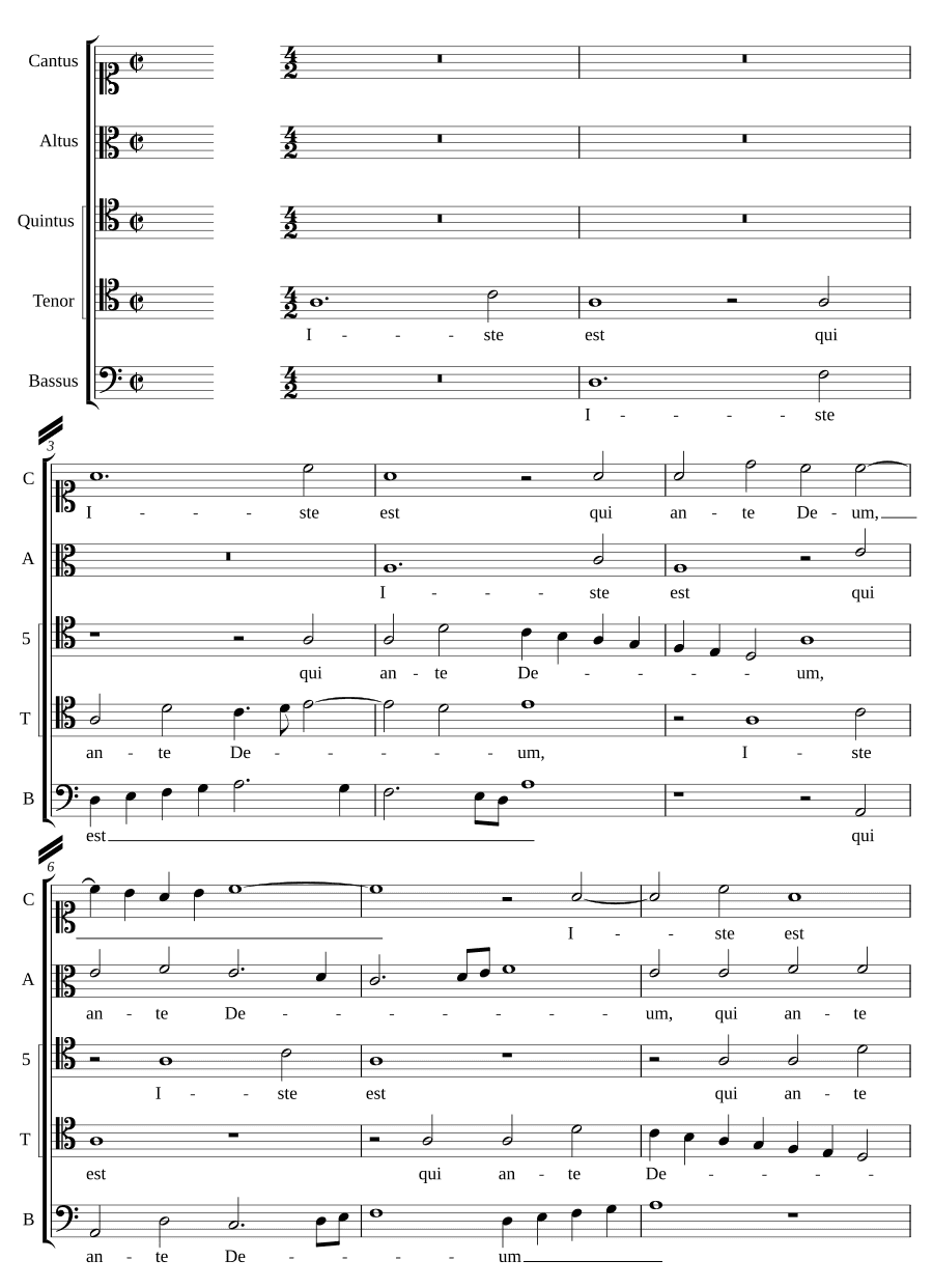 Это тот, кто пред Богом (Iste est qui ante Deum)