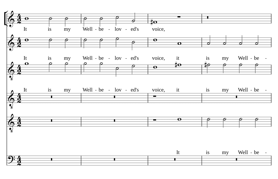 Это голос возлюбленного моего (It is my well-beloved's voice)