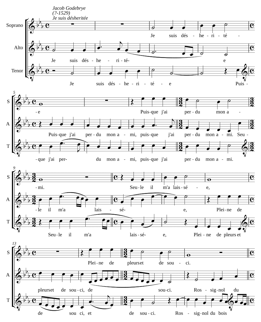 Я лишена наследства (Je suis déshéritée)