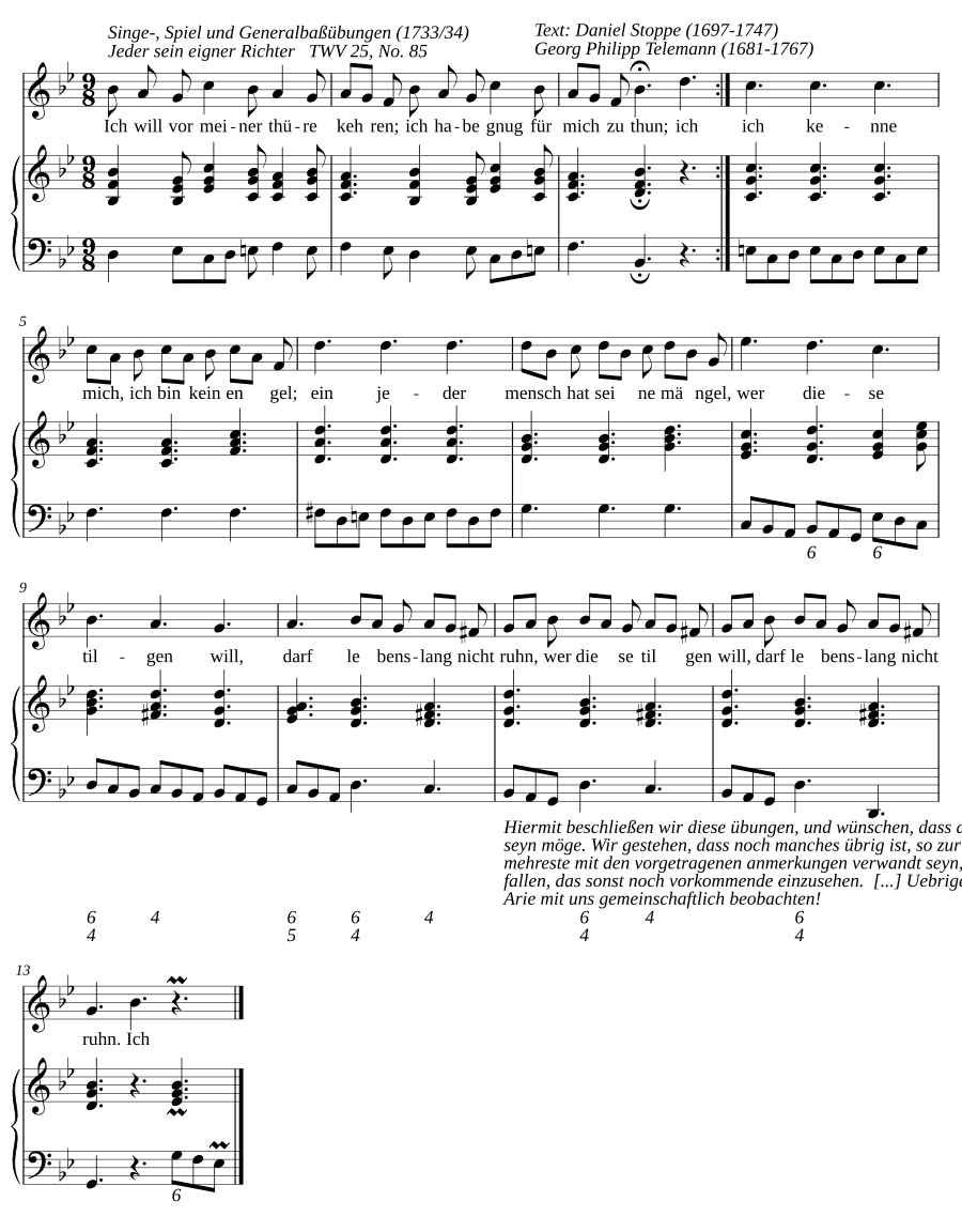 Каждый сам себе судья (Jedem sein eigner Richter)