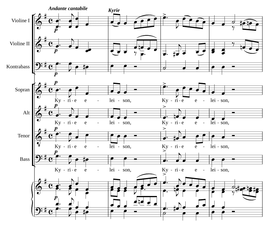 Короткая месса соль мажор (Kurze Messe in G)