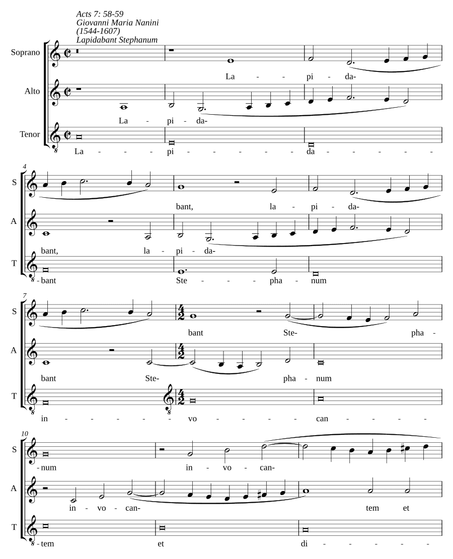 Камнями забивали Стефана (Lapidabant Stephanum)