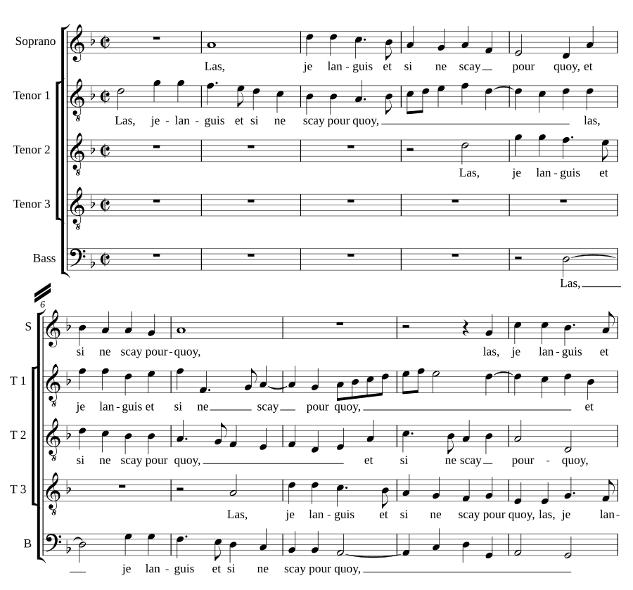 Я томлюсь (Las je languis)