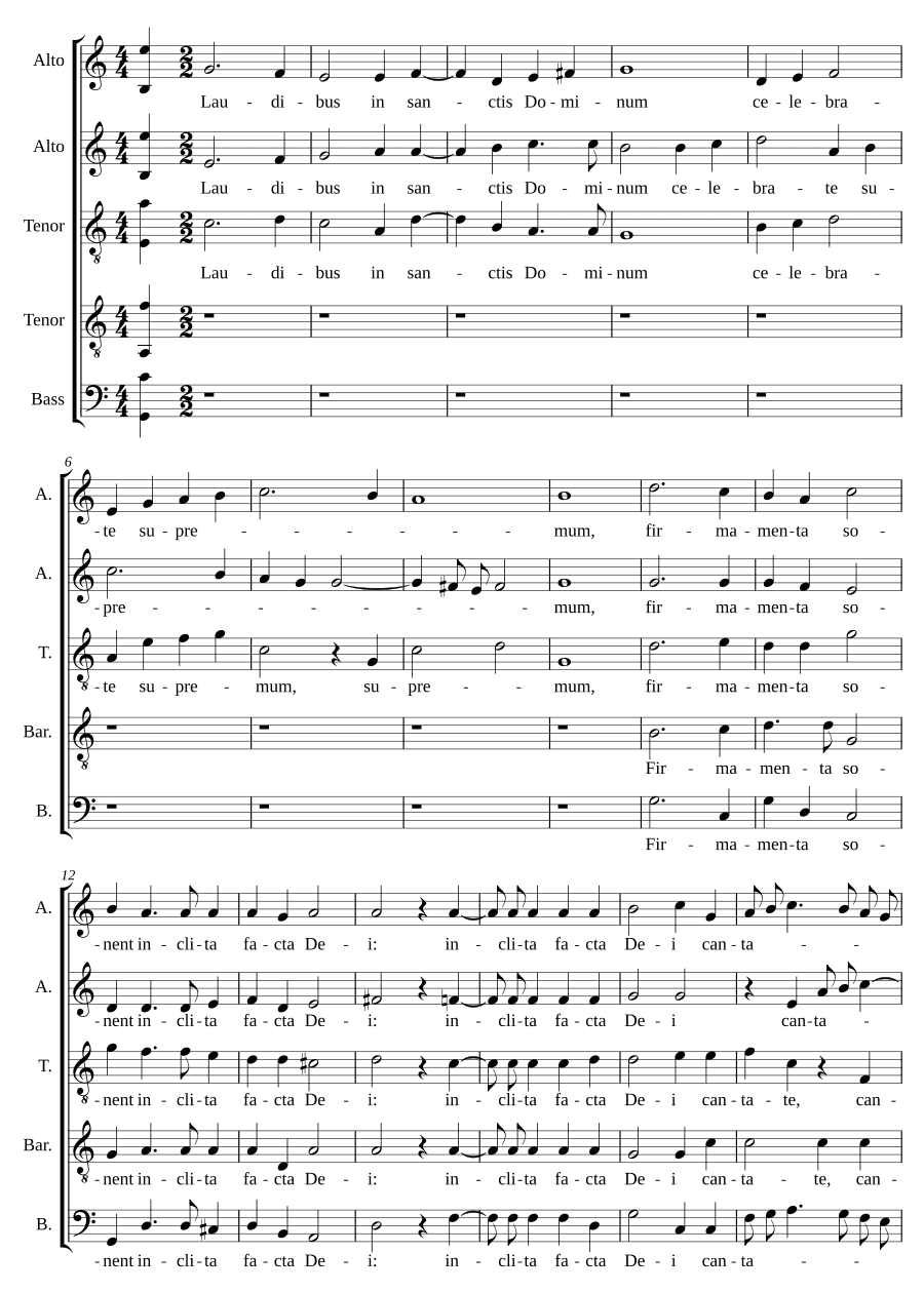 Хвалите в святых — Величие Господа — Острый ум (Laudibus in sanctis - Magnificum Domini - Hunc arguta)