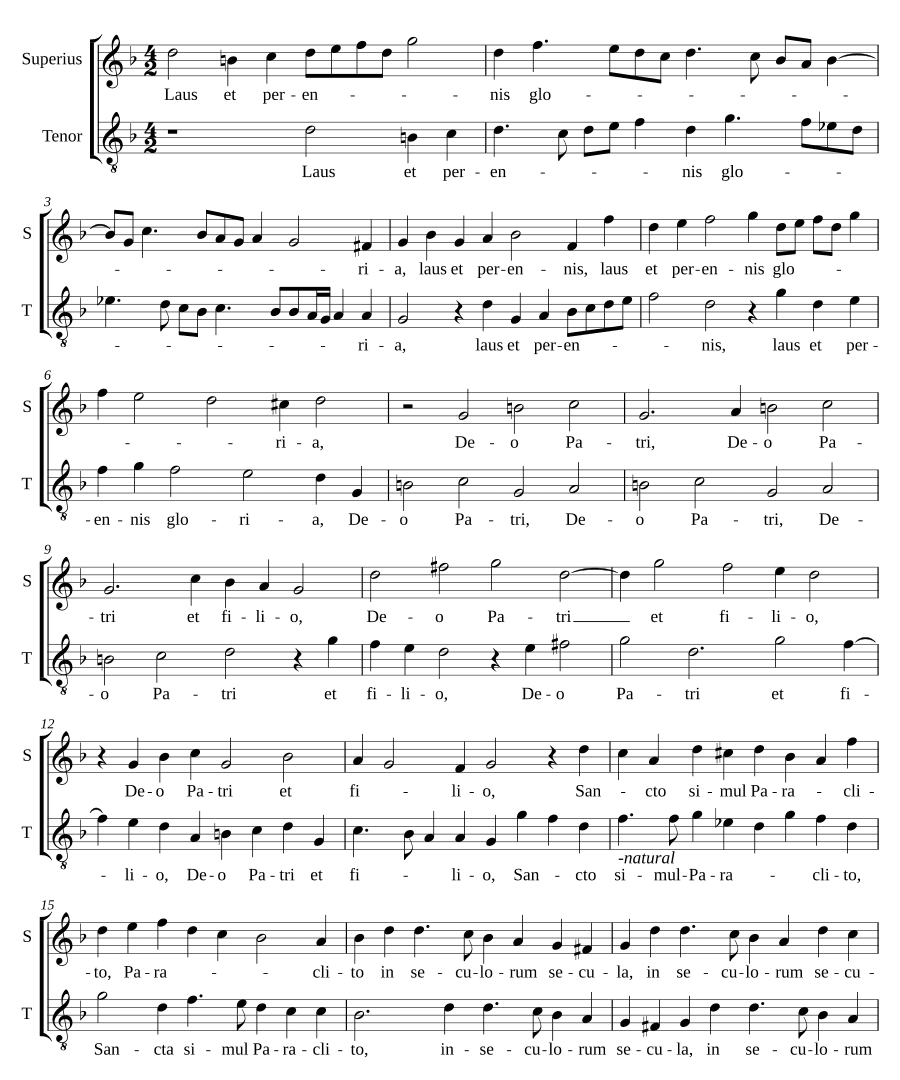 Хвала и вечная слава (Laus et perennis gloria)