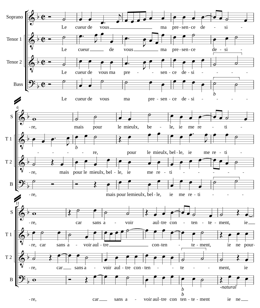 Сердце твоё (Le cueur de vous)