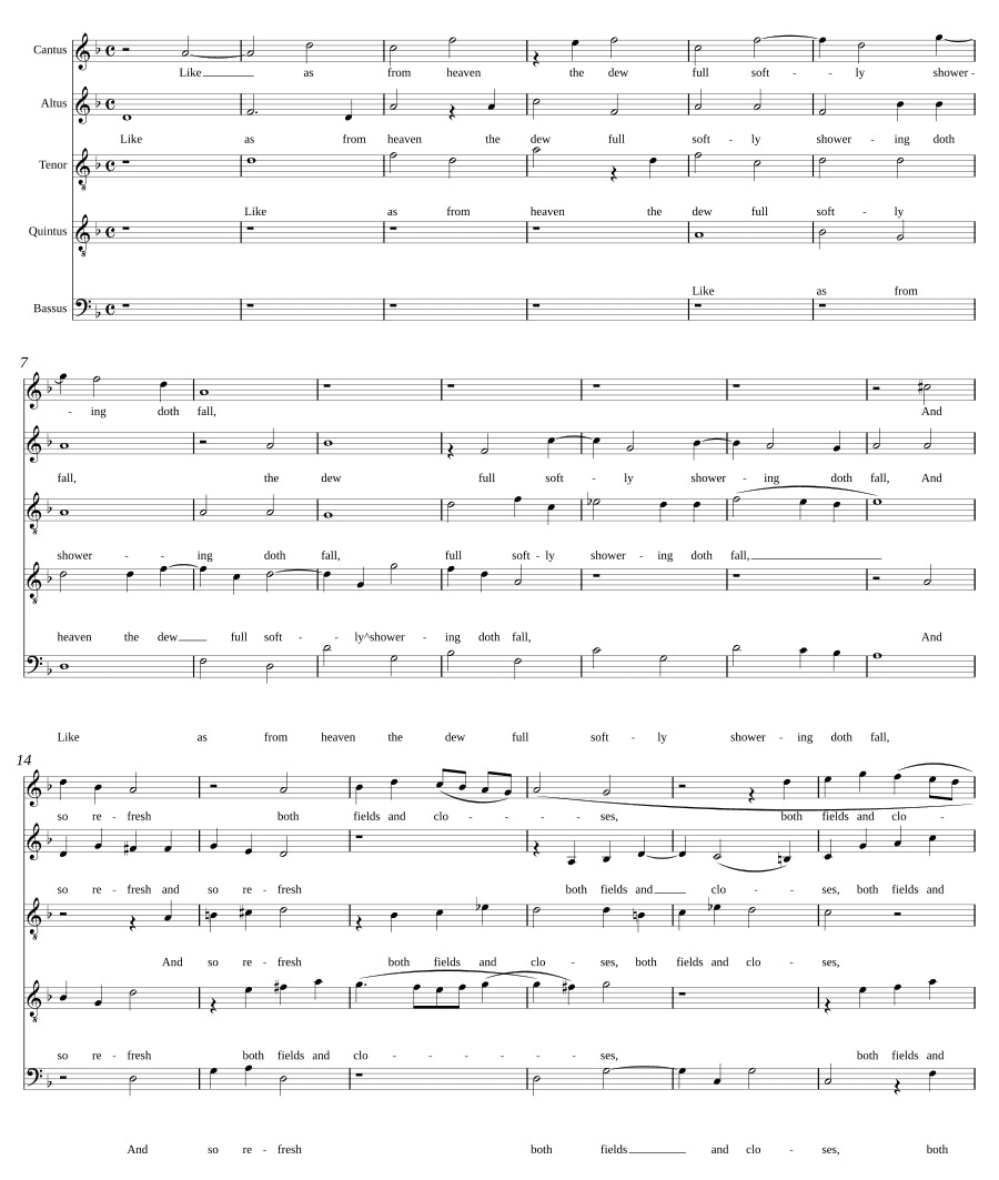 Как с небес (Like as from heaven)
