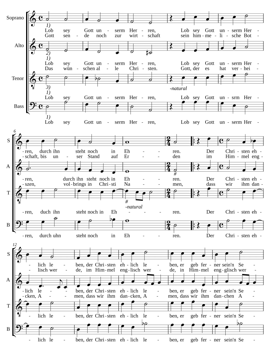 Хвала Богу, нашему Господу (Lob sei Gott unserm Herrn)