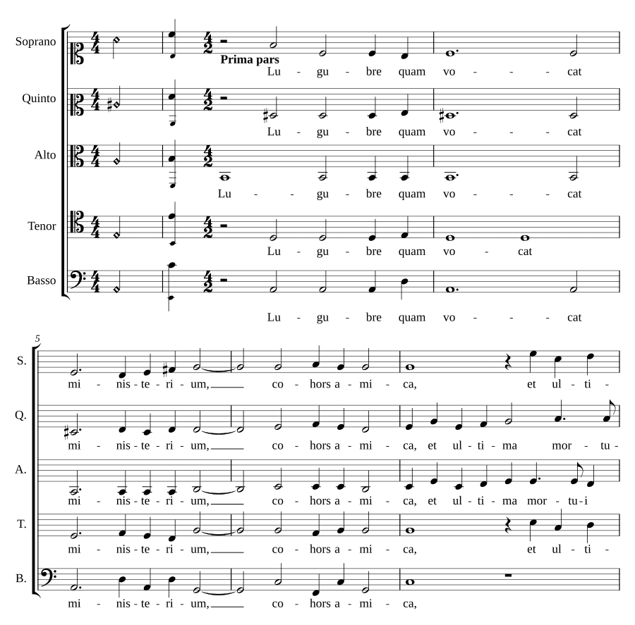 Печально, как зовёт (Lugubre quam vocat)