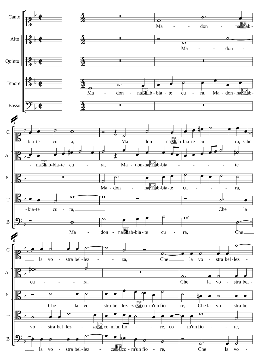 Мадонна, позаботьтесь (Madonna habbiate cura)