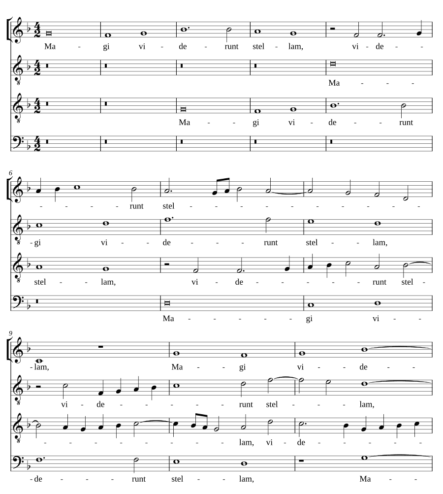 Волхвы увидели звезду (Magi viderunt stellam)