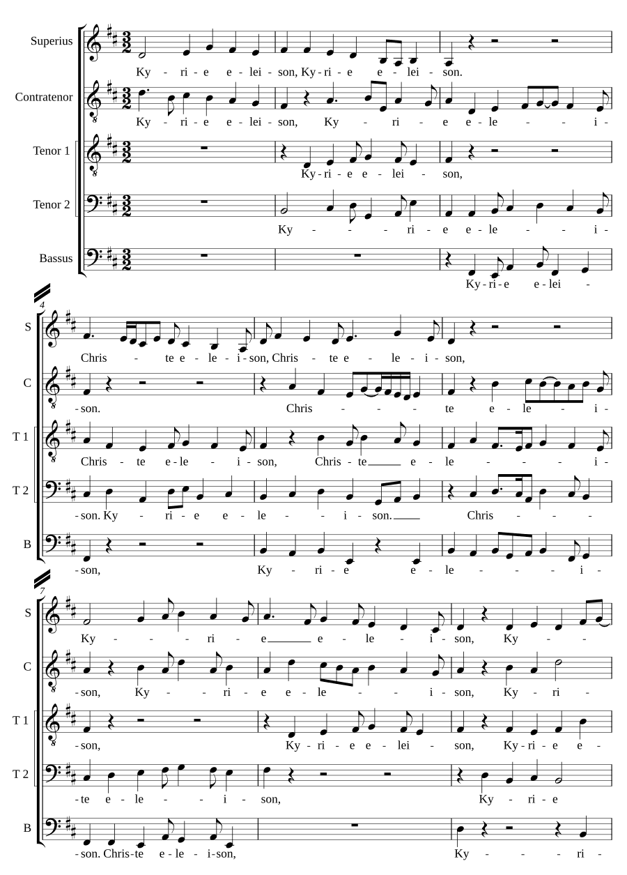 Месса Без названия a 5 (Missa Sine nomine a 5)