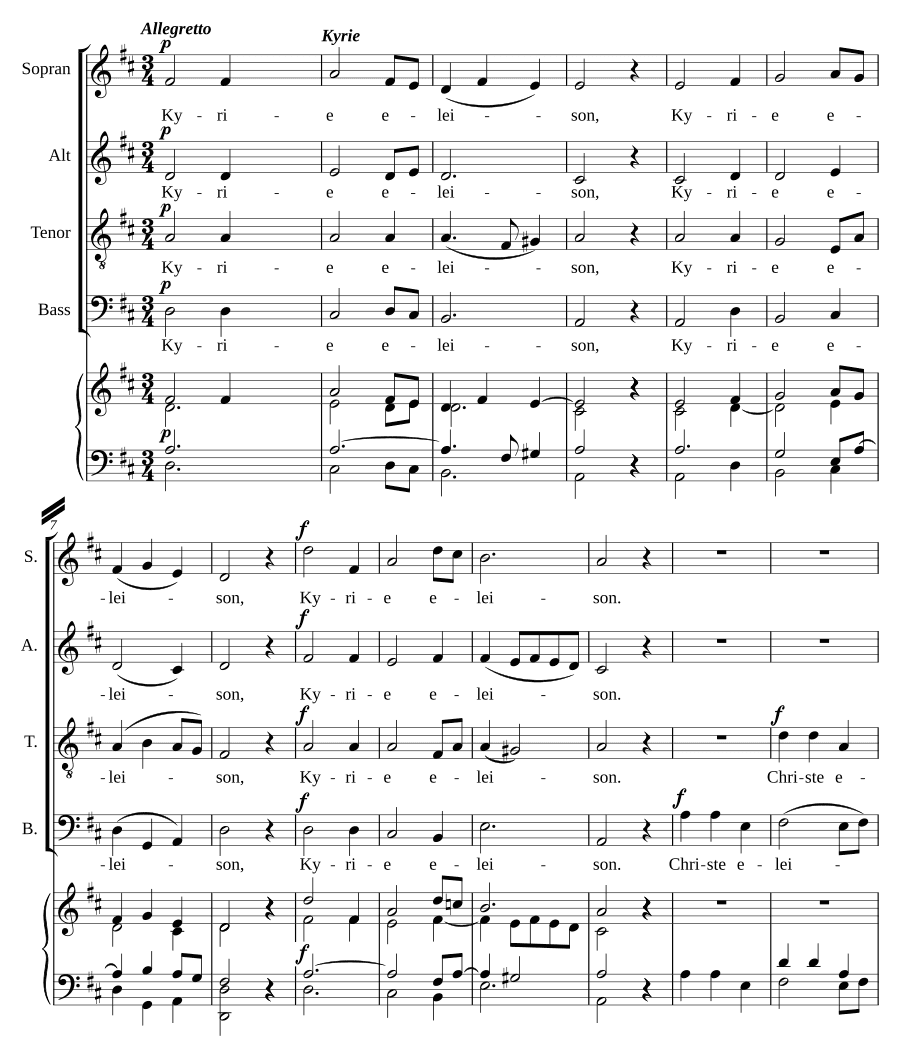 Короткая месса № 1 (Missa brevis Nr. 1)
