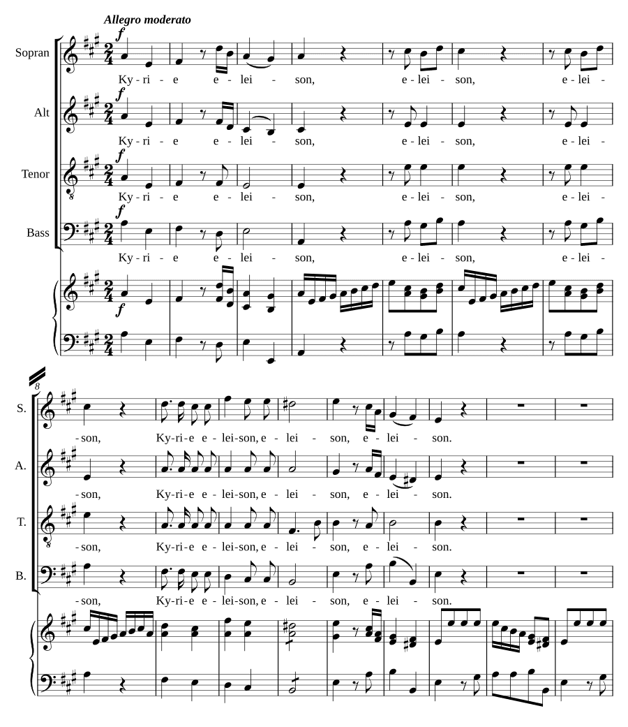 Краткая месса ля мажор (Missa brevis in A)