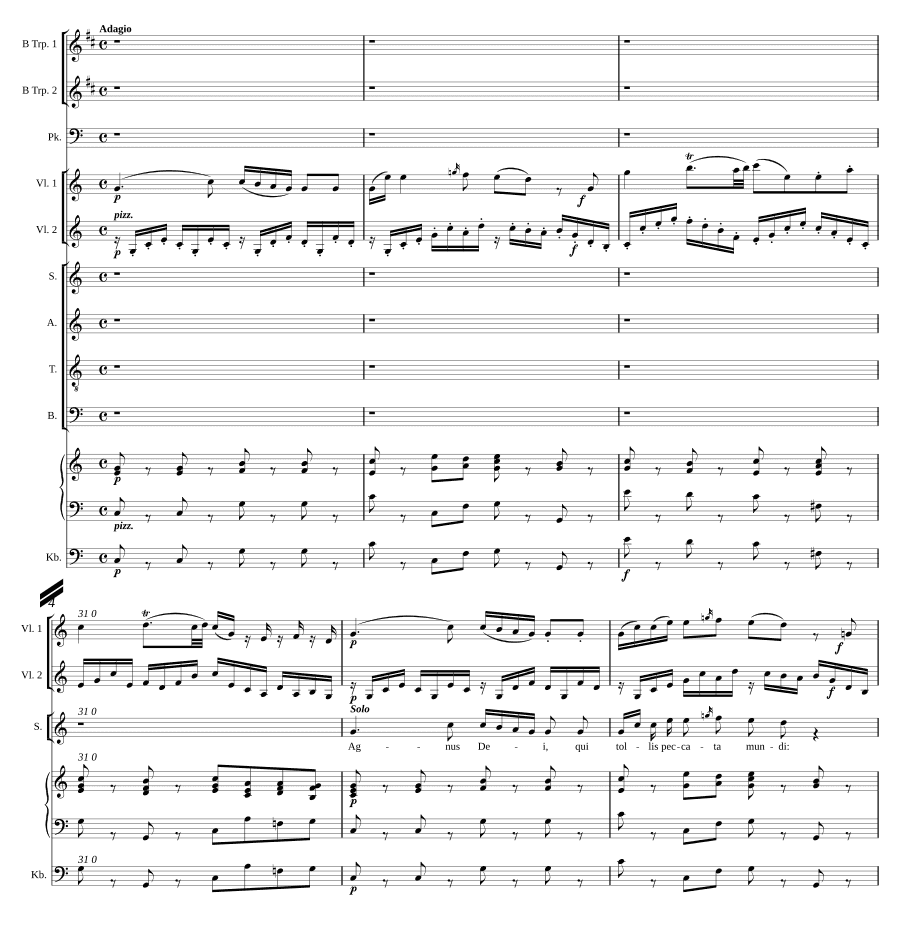 Короткая месса до мажор, KV 259 'Органное соло' (Missa brevis in C Major, KV 259 'Organ solo')
