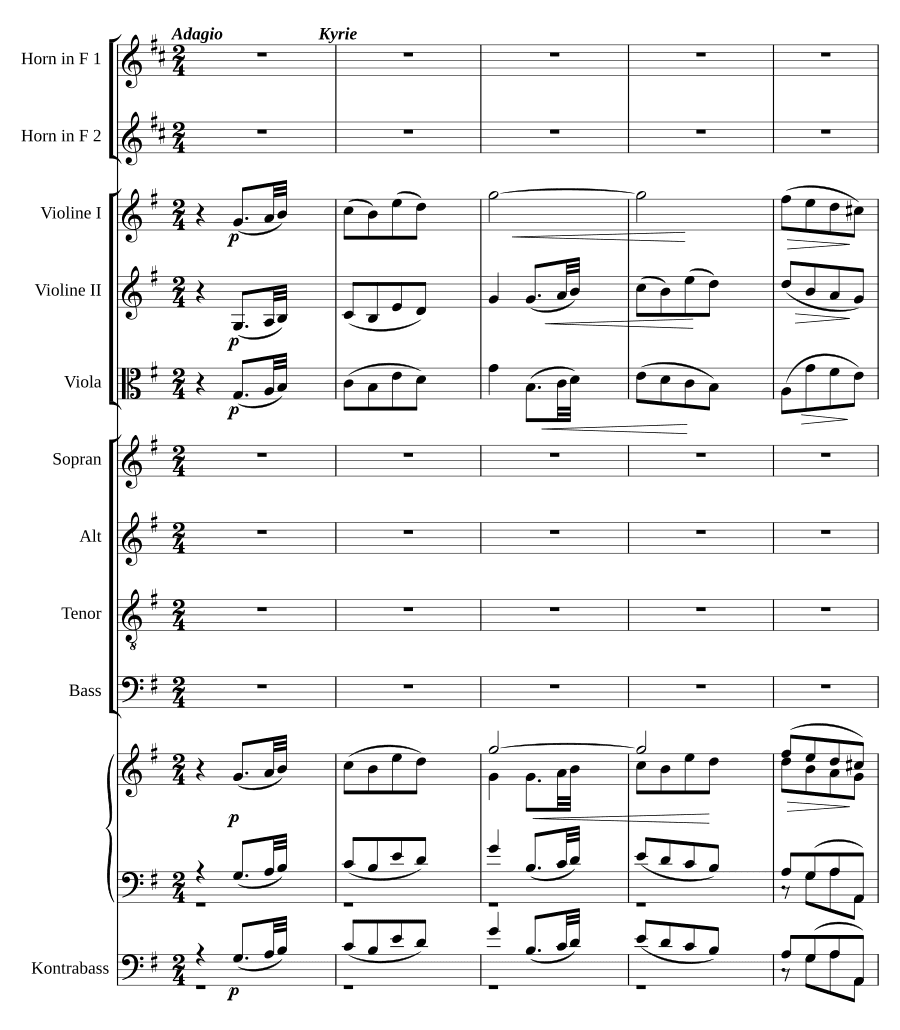 Месса соль мажор (Missa in G)