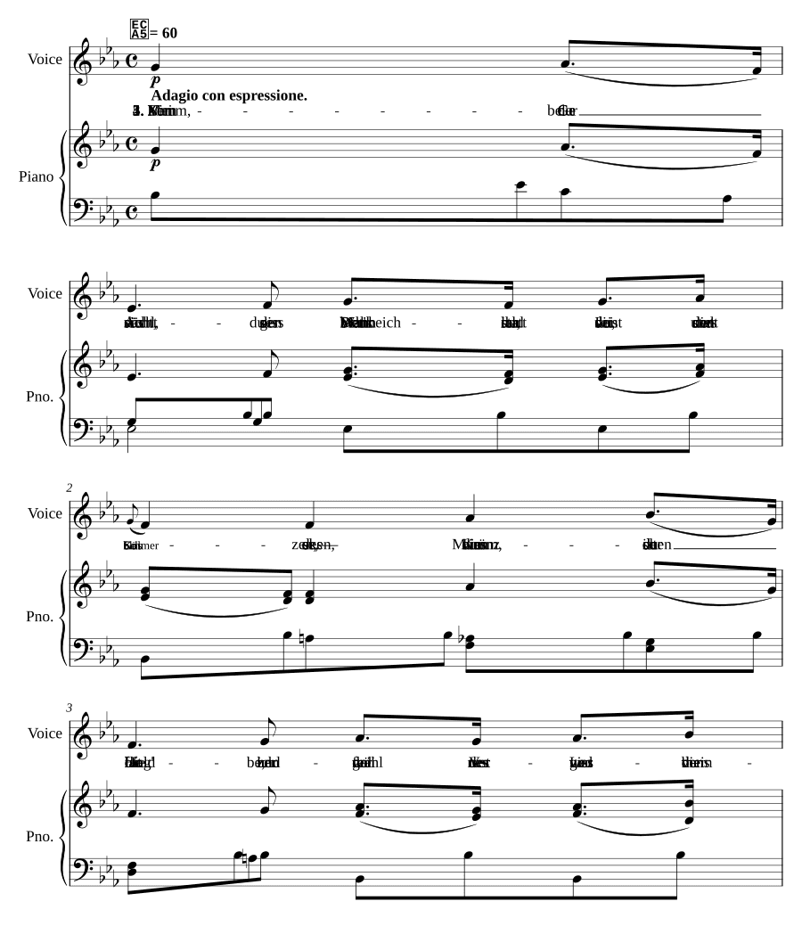 Прощание Молли, соч. 52 № 5 (Mollys Abschied, Op. 52 No. 5)