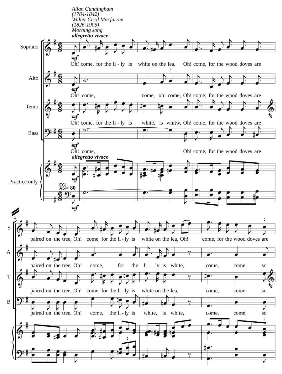 Утренняя песня (Morning song)