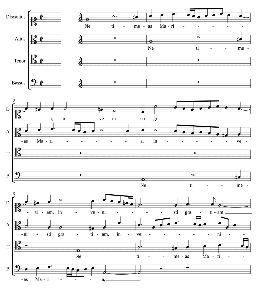 Не бойся, Мария (Ne timeas Maria)