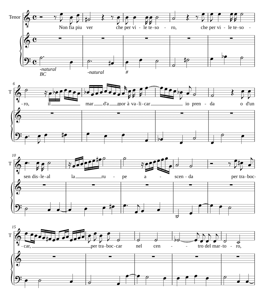 Не будет больше весны II (Non fia piu ver II)