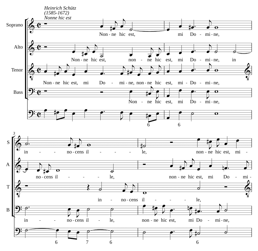 Разве здесь, Господи, невиновен он, SWV 74 (Nonne hic est, mi Domine, innocens ille, SWV 74)