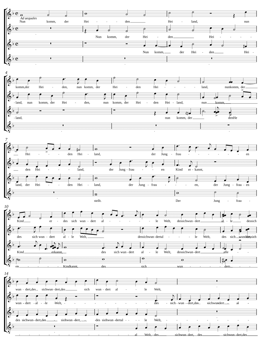 Теперь приди, Спаситель язычников III (Nun komm, der Heiden Heiland III)