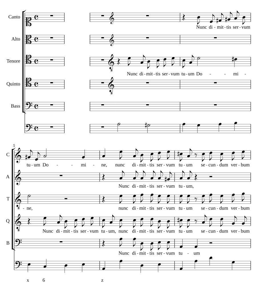 Ныне отпущаешь раба Твоего (Nunc dimittis servum tuum)